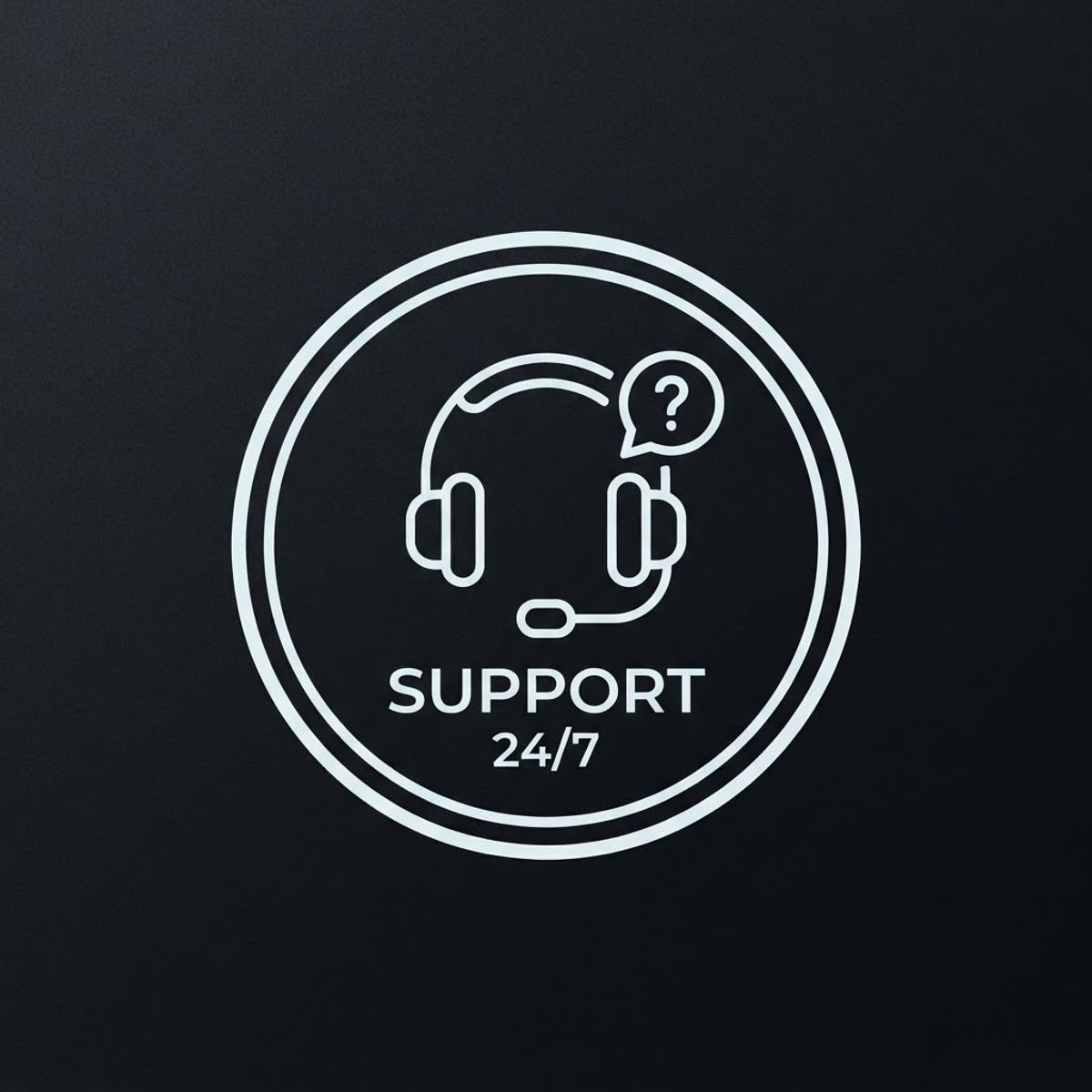 24/7 klantenservice badge
